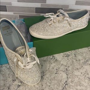 Kate Spade x Keds Champagne Glitter Sneakers
